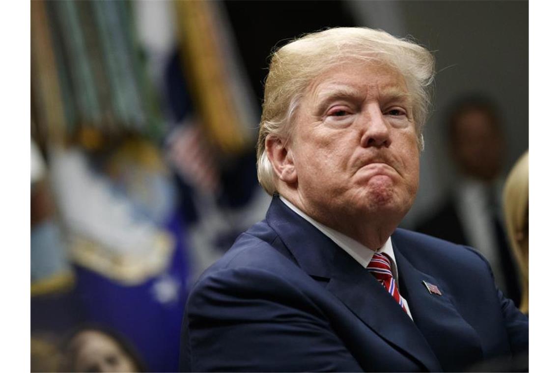 Donald Trump, hier im vergangenen Jahr, geht durch die wohl schwerste Krise seiner bisherigen Amtszeit. Foto: Evan Vucci/AP/dpa