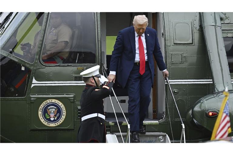 Donald Trump musste umsteigen.