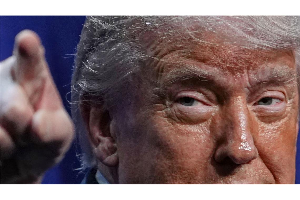 Donald Trump stellt sich gern selbst in eine Reihe mit großen historischen Persönlichkeiten (Archivbild).