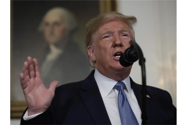 Donald Trump wird am Nachmittag zunächst in Ohio erwartet. Foto: Evan Vucci/AP