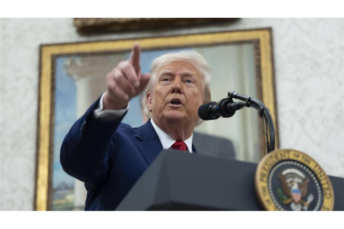 Trump wirft China Verletzung von Handelsvereinbarung vor Donald Trump wirft China vor, sich nicht an Vereinbarungen zu halten. (Archivbild)