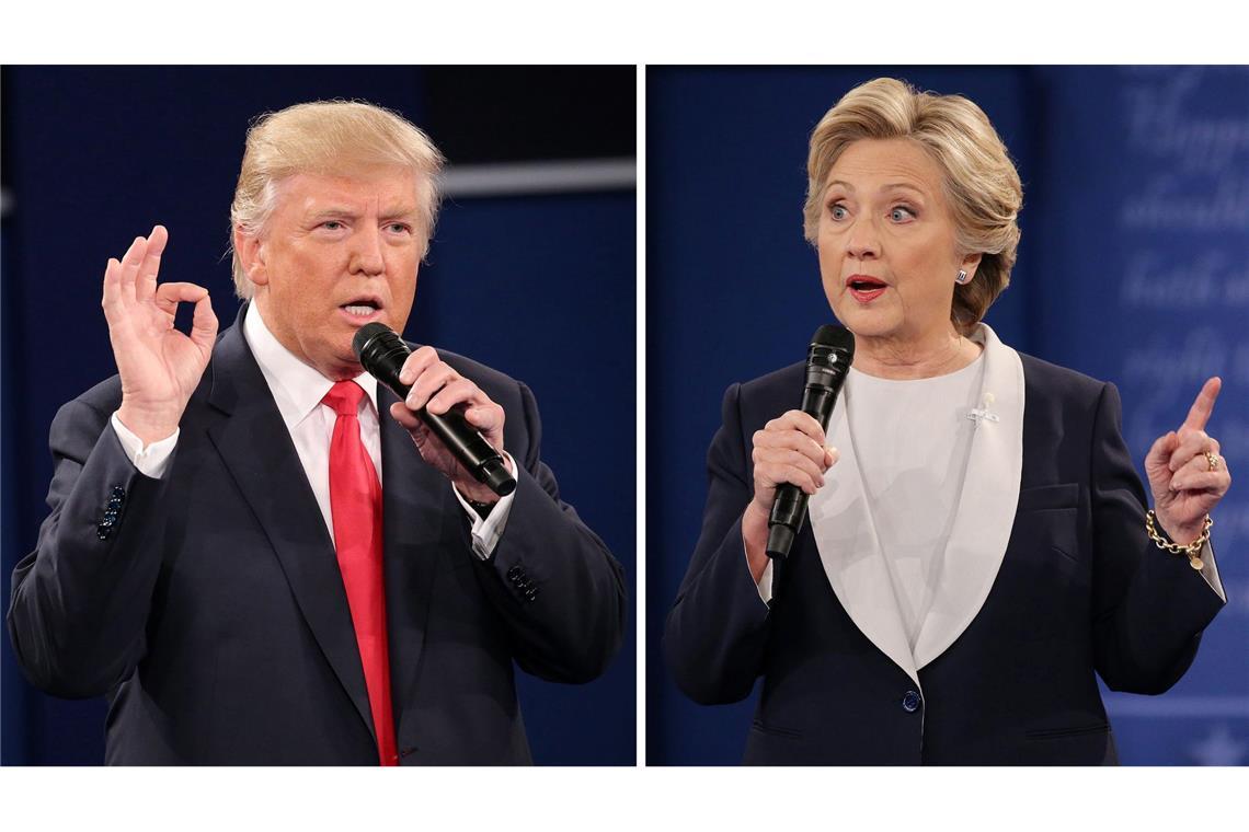 Donald Trump wurde 2016 zum ersten Mal zum US-Präsidenten gewählt - und setzte sich damals gegen Hillary Clinton durch. (Archivbild)