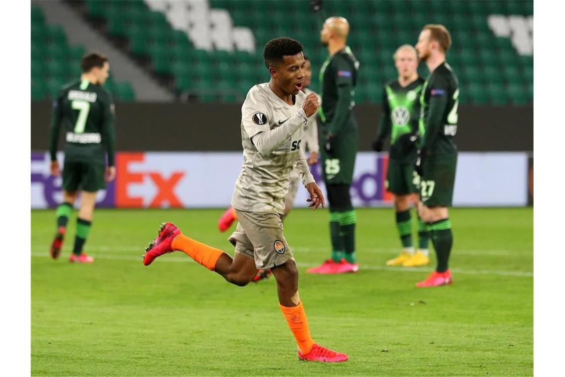 Donezks Marcos Antonio machte die Wolfsburger Heimpleite perfekt. Foto: Darius Simka/VfL Wolfsburg/dpa