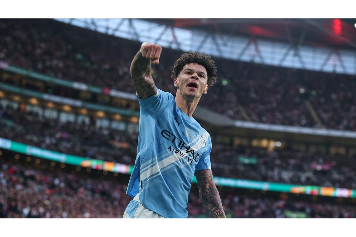 Doppeltorschütze für Manchester: Nico O'Reilly.