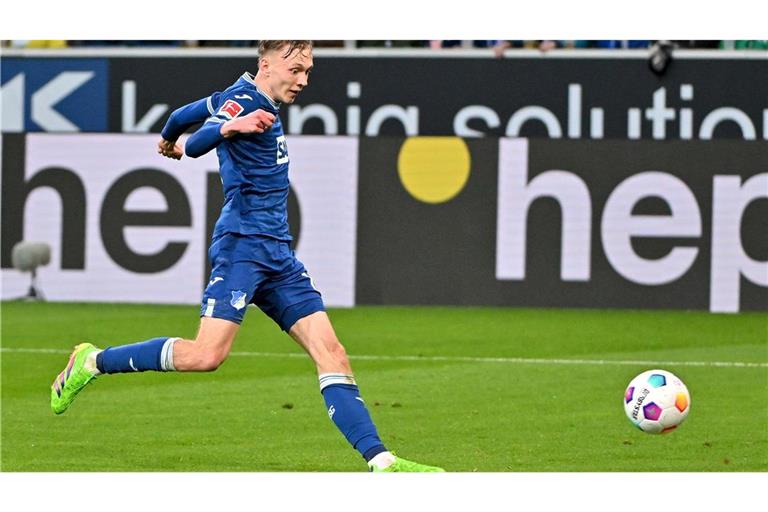 Doppeltorschütze: Hoffenheims Maximilian Beier erzielt hier das Tor zum 2:0.