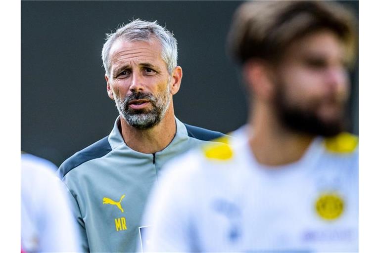 Dortmunds neuer Trainer Marco Rose träumt vom Meistertitel. Foto: David Inderlied/dpa