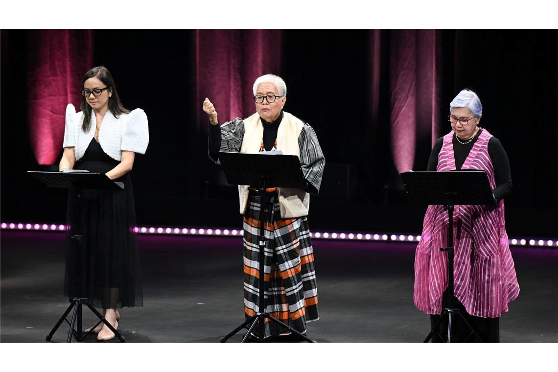 Drei Autorinnen von den Philippinen sind Teil der Eröffnungsfeier.