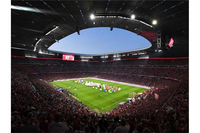 Drei Gruppenspiele der Fußball-EM werden in diesem Sonner in der Allianz Arena in München stattfinden. Foto: Sven Hoppe/dpa