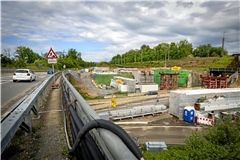 Drei Tage lang ist die B14 bei Backnang dicht. Foto: Alexander Becher
