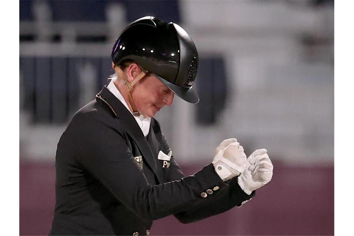 Dressurreiterin Isabell Werth wurde in Tokio zum siebten Mal Olympiasiegerin. Foto: Friso Gentsch/dpa