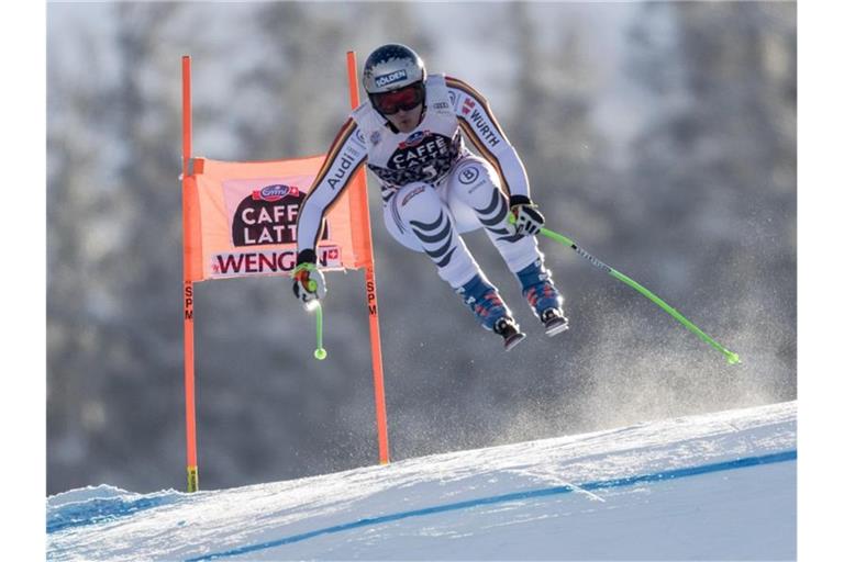 Dritter bei der Abfahrt in Wengen: Thomas Dreßen. Foto: Marcel Bieri/KEYSTONE/dpa