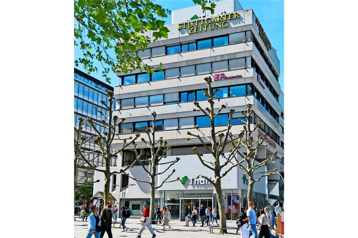 Droht abgerissen zu werden – das brutalistische Wittwer-Haus der Architekten Hans Kammerer + Walter Belz am Stuttgarter Schlossplatz.