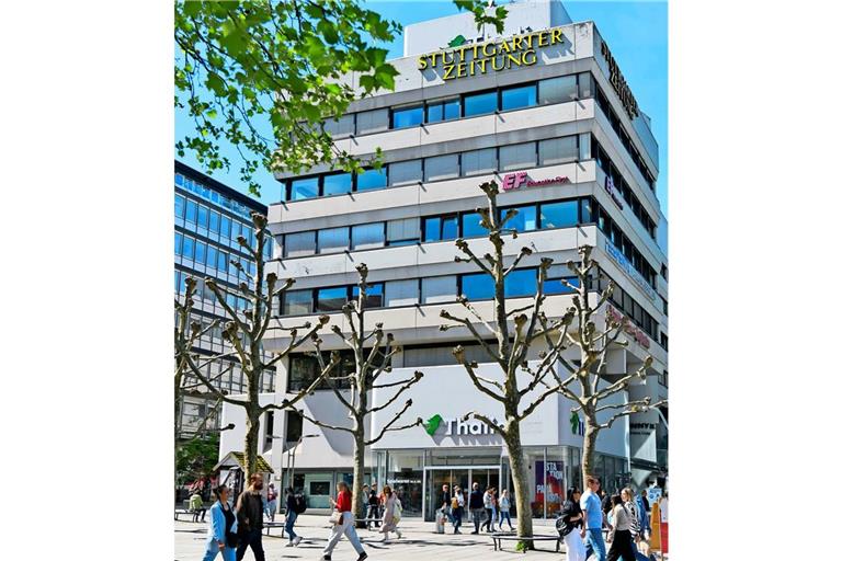 Droht abgerissen zu werden – das brutalistische Wittwer-Haus der Architekten Hans Kammerer + Walter Belz am Stuttgarter Schlossplatz.