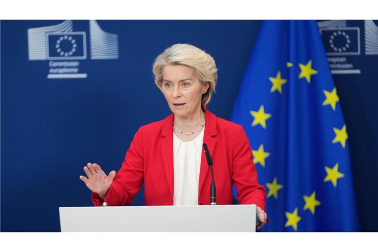 Druck ist die einzige Sprache, die Russland versteht, sagt EU-Kommissionspräsidentin Ursula von der Leyen. (Archivbild)