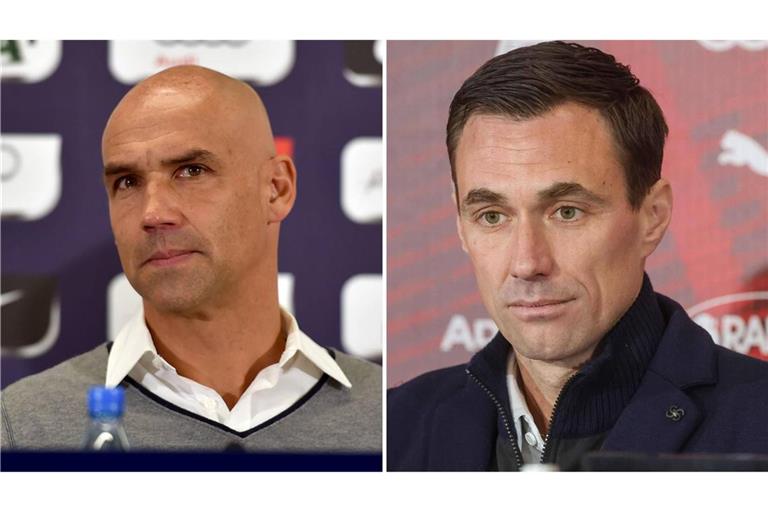Duo mit Vergangenheit bei den Stuttgarter Kickers: Thomas Letsch (li.) musste bei Red Bull Salzburg gehen – der neue Sport-Geschäftsführer Marcus Mann traf die Entscheidung.

imago sportfotodienst