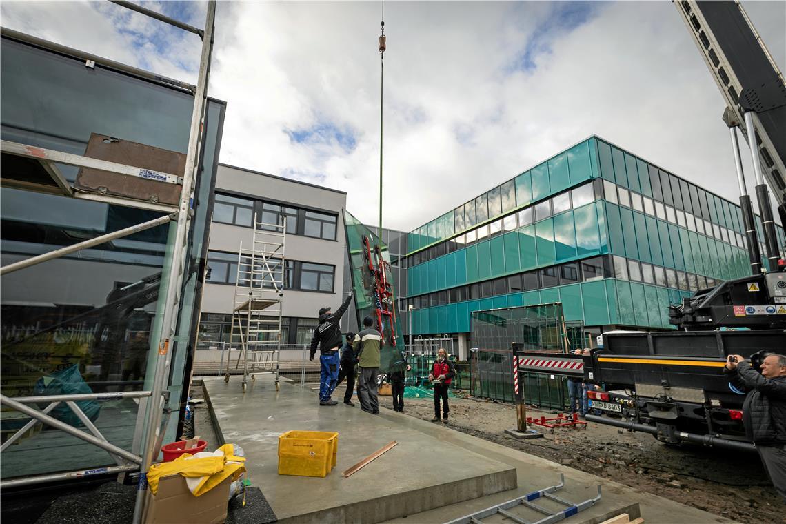 Hochbetrieb am Hylab an der gewerblichen Schule in Backnang