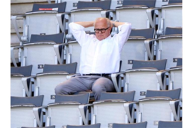 Durchfährt momentan unruhige Fahrwasser: DFB-Präsident Fritz Keller. Foto: Uli Deck/dpa