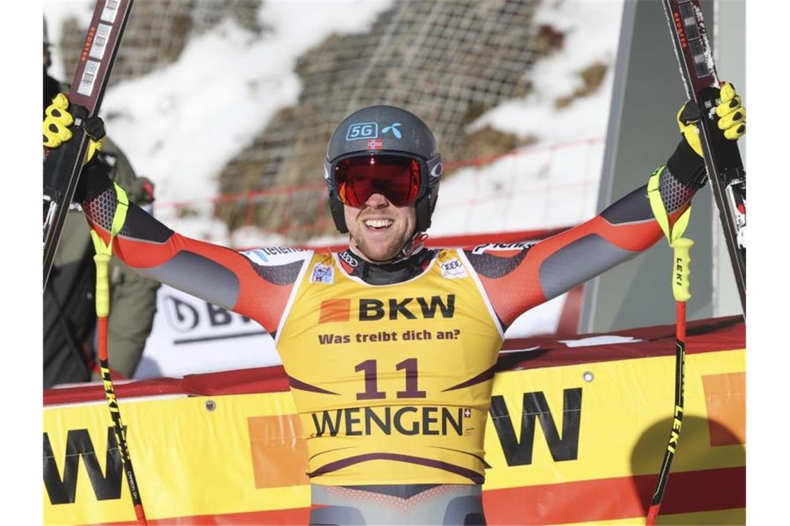 Kilde gewinnt erste Wengen-Abfahrt - Debakel für DSV-Herren Durfte in Wengen über den Sieg jubeln: Aleksander Aamodt Kilde. Foto: Luciano Bisi/AP/dpa