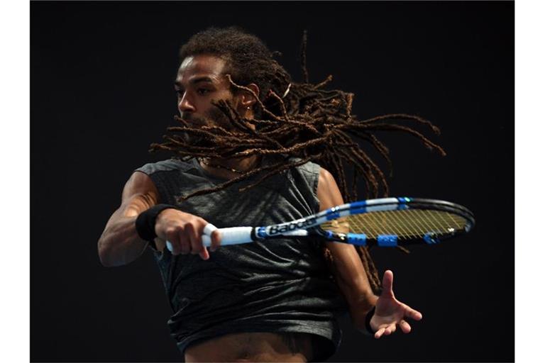 Dustin Brown in Aktion. Foto: Lukas Coch/AAP/Archivbild