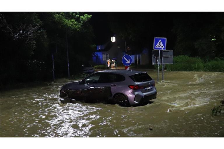 Ebersbach – hier und vielerorts in Baden-Württemberg ist es zu Überflutungen gekommen.