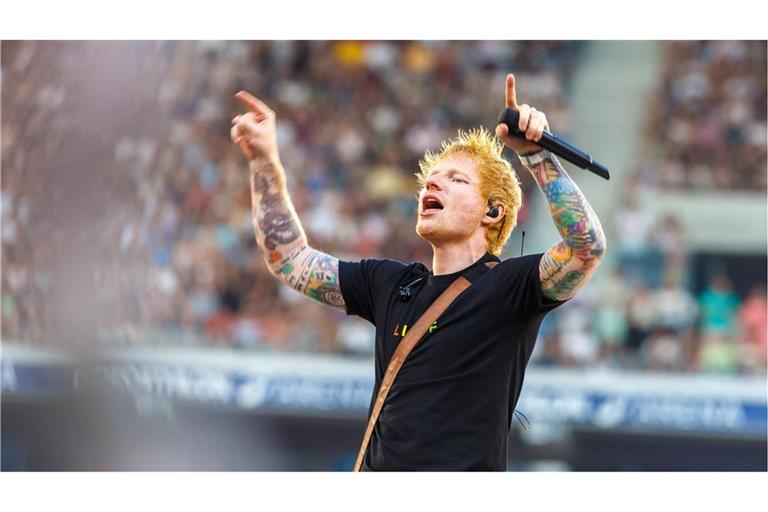 Ed Sheeran ist seit drei Jahren auf „Mathematics Tour“ – hier vor Kurzem im französischen Lille.