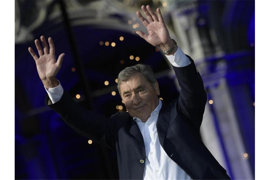 Tour-Hype in Belgien: Merckx vor Grand Départ gefeiert Eddy Merckx wurde in Brüssel gefeiert. Foto: Yorick Jansens/BELGA