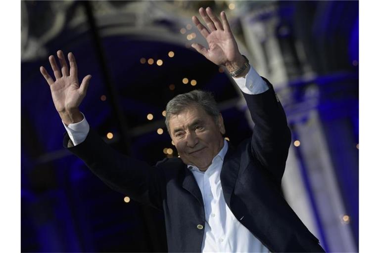 Eddy Merckx wurde in Brüssel gefeiert. Foto: Yorick Jansens/BELGA