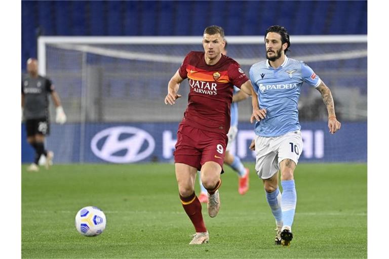 Edin Dzeko (l) kommt aus Rom zu Inter Mailand. Foto: Fabrizio Corradetti/LaPresse via ZUMA Press/dpa