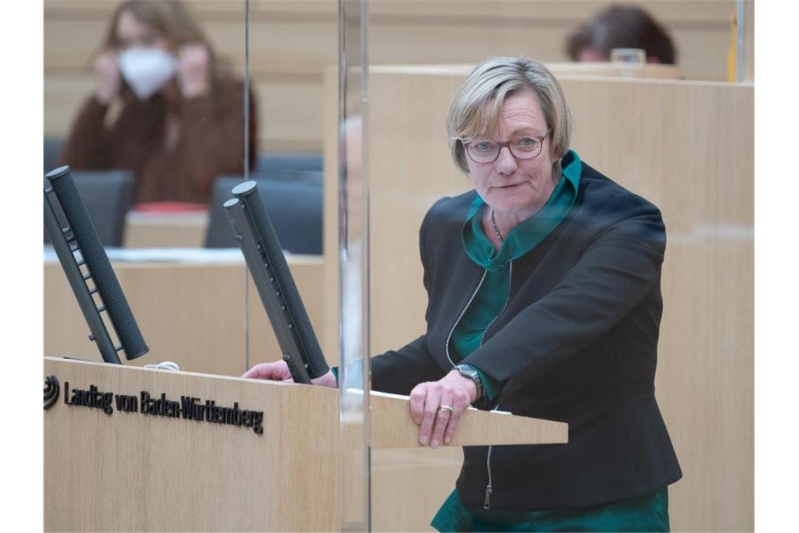 Edith Sitzmann (Bündnis 90/Die Grünen), Finanzministerin von Baden-Württemberg. Foto: Sebastian Gollnow/dpa