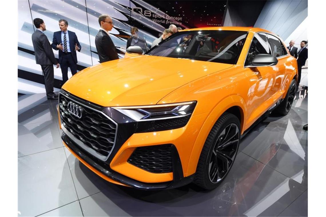 Ein Audi Q8 sport concept auf dem Genfer Autosalon. Foto: picture alliance / Uli Deck/dpa