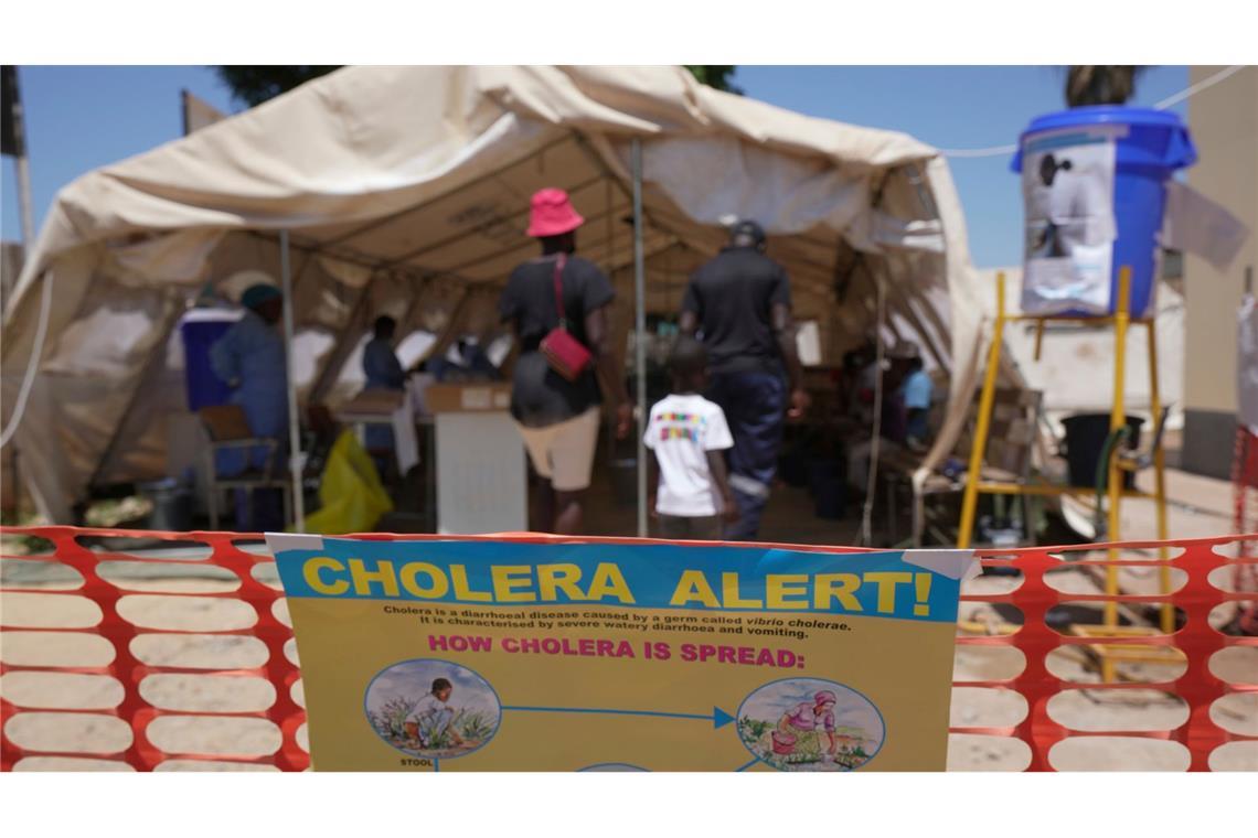 Cholera-Epidemie in Afrika: "Es wird noch schlimmer werden" Ein Behandlungszentrum für Cholera-Patienten (Archivbild)
