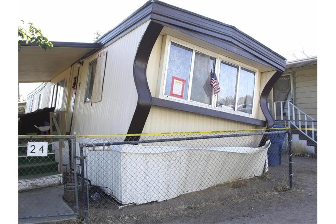 Ein beschädigtes Wohnmobil in der Stadt Ridgecrest. Foto: Matt Hartman/FR171313 AP