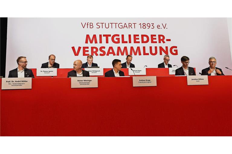 Ein Bild, das es so wohl nicht mehr geben wird, da sich die Vorstandsbesetzung beim VfB Stuttgart (obere Reihe) verändern wird.