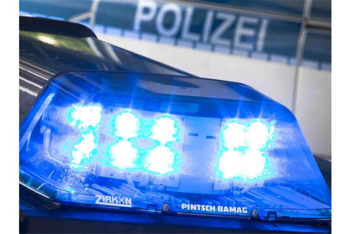 Ein Blaulicht leuchtet auf dem Dach eines Polizeiwagens. Foto: Friso Gentsch/dpa/Archivbild