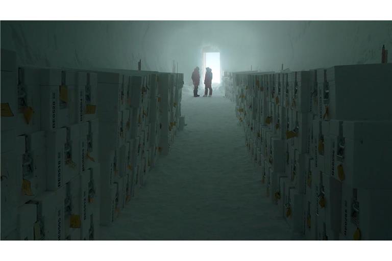 Ein Blick ins Innere der Eiskammer.