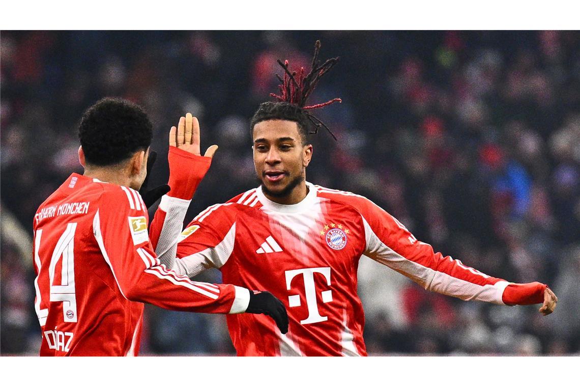 Ein Duo wie einst Robben und Ribéry: Michael Olise (r) und Luis Díaz.