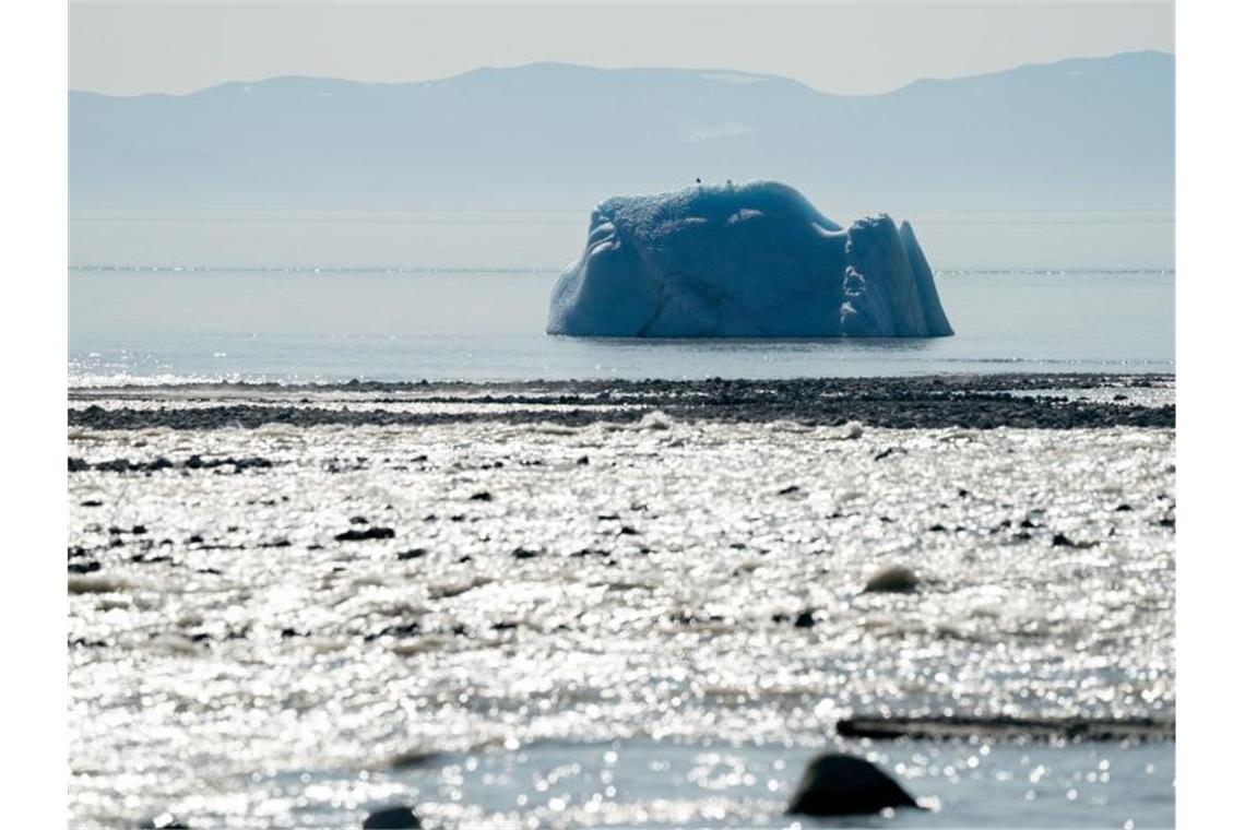 Ein Eisberg treibt in der kanadischen Arktis im Meer. Archivbild: Kay Nietfeld Foto: Kay Nietfeld
