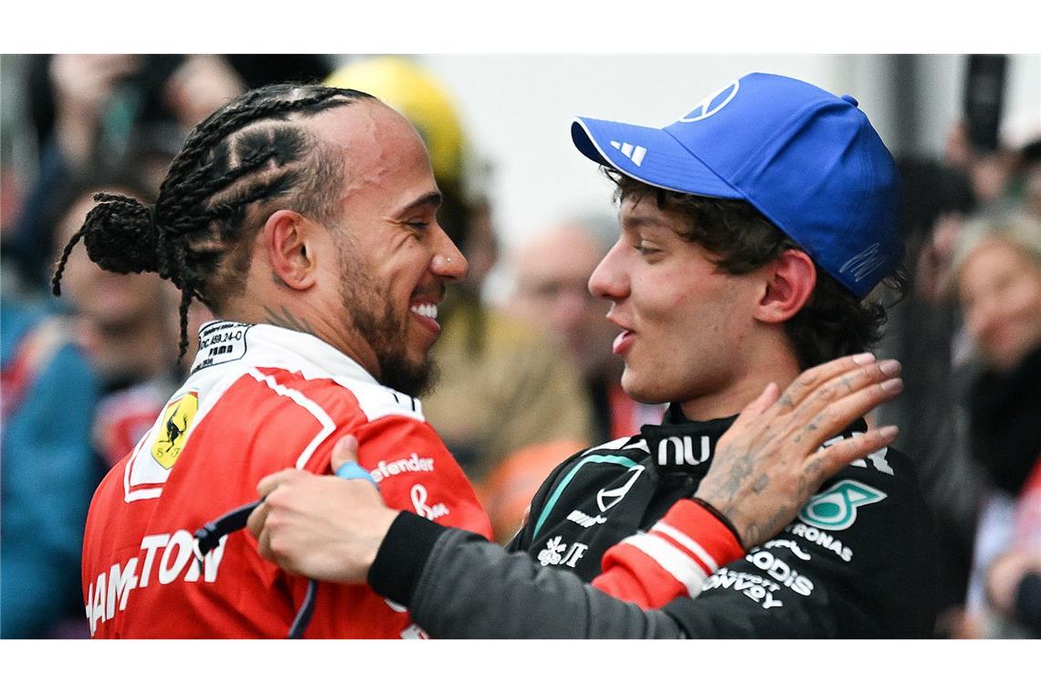 Ein ganz besonderes Verhältnis: Antonelli erbte das Cockpit von Hamilton nach dessen Weggang von Mercedes.