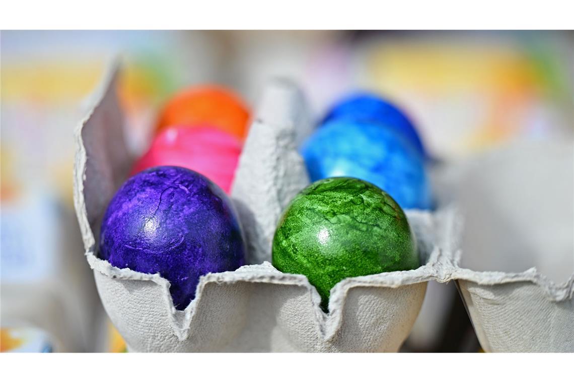 Ein guter Teil der Ostereier kommt aus dem Ausland.
