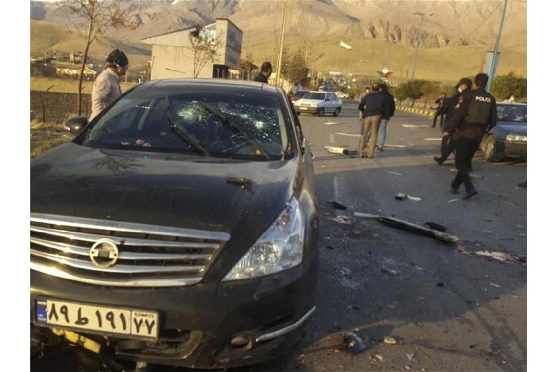 Ein hochrangiger iranischer Atomphysiker ist nahe Teheran einem Mordanschlag zum Opfer gefallen. Foto: Uncredited/Fars News Agency/AP/dpa