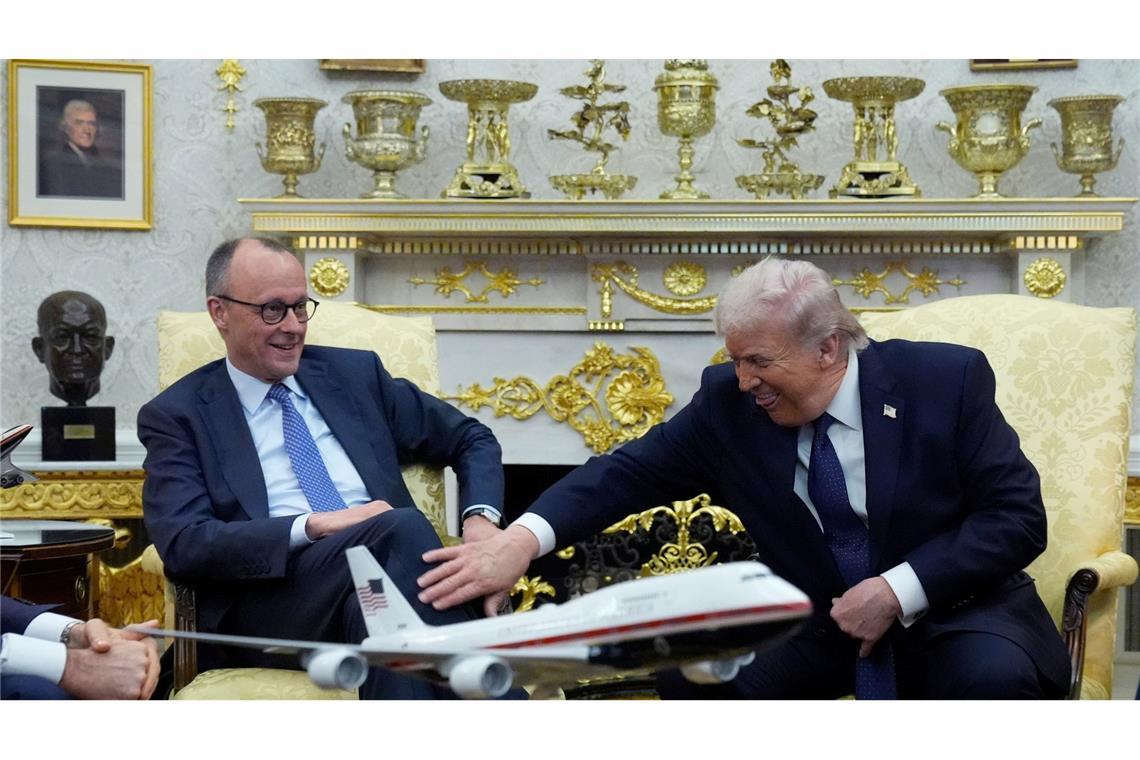 Ein kleiner Scherz, um den Zollstreit zu entschärfen.