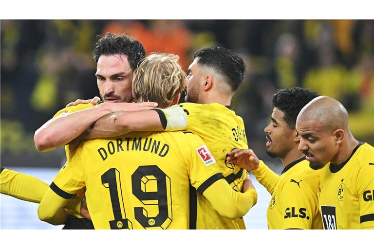 Ein Kopfballtor von Mats Hummels brachte Borussia Dortmund auf die Siegerstraße.