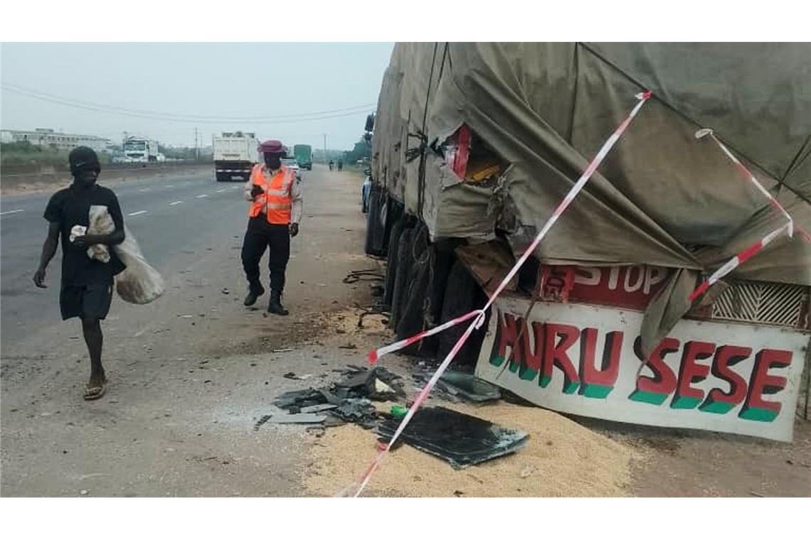 Ein Lkw spielte bei dem Unfall eine Rolle.