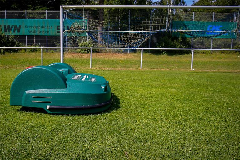 Ein Mähroboter soll  die Pflegearbeiten effizienter machen. Symbolfoto: Alexander Becher