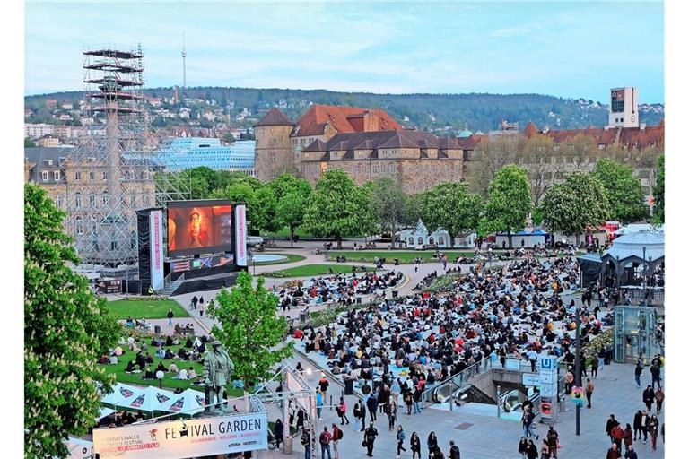 Ein Magnet in den vergangenen Jahren: das Trickfilmfest-Open Air auf dem Schlossplatz in Stuttgart