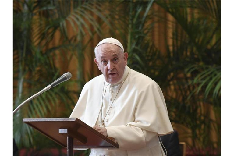 „Ein Moment der Schande“: Papst Franziskus. Foto: Alessandro Di Meo/Pool ANSA/AP/dpa