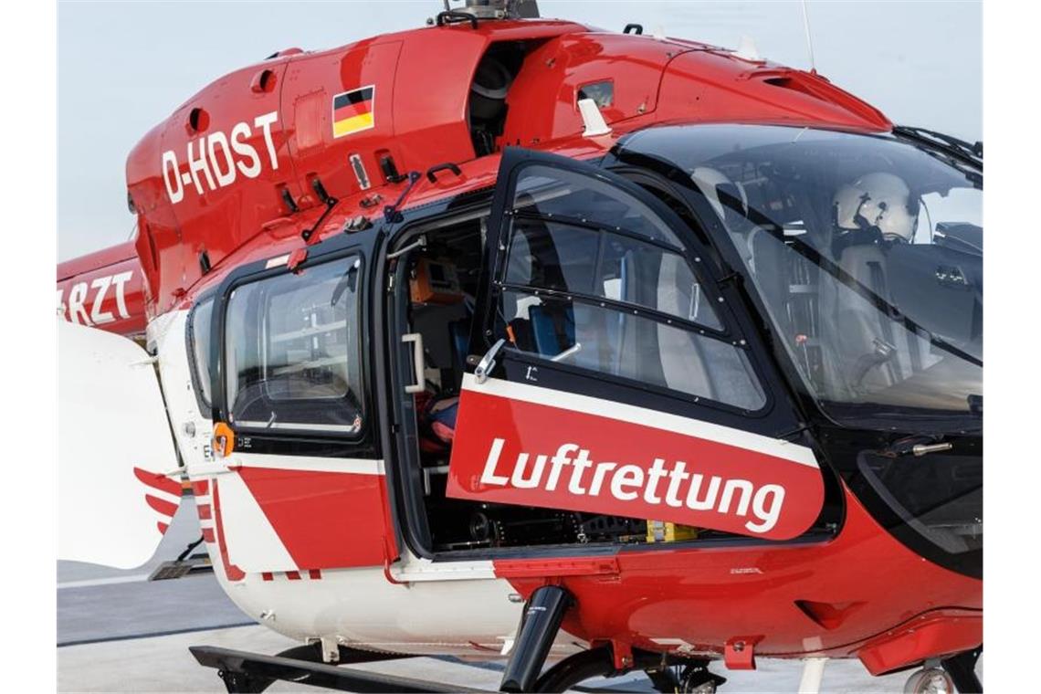 Ein Notarzt-Helikopter der DRF-Luftrettung. Foto: Markus Scholz/dpa/Archivbild