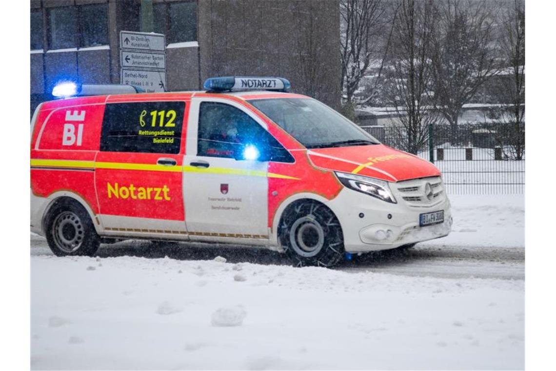 Toter im Schneetreiben in Bielefelder Innenstadt gefunden