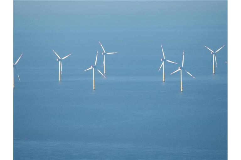 Ein Offshore-Windpark im Meer. (Symbolbild). Foto: Sina Schuldt/dpa