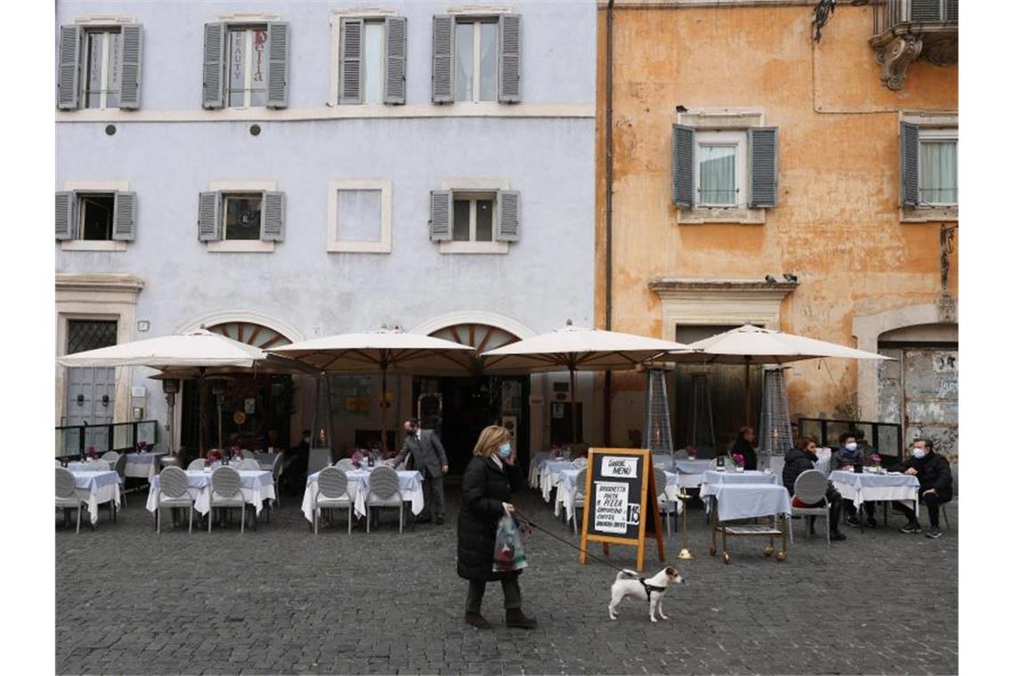 Ein Restaurant in Rom. Foto: Vincenzo Livieri/ZUMA Wire/dpa